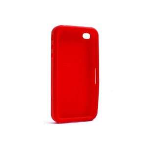 System S Red Silicon Case Skin for Apple iPhone 4 