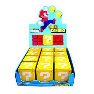   Super Mario Bros. Coin Candies Display Box 12 Count: Toys & Games