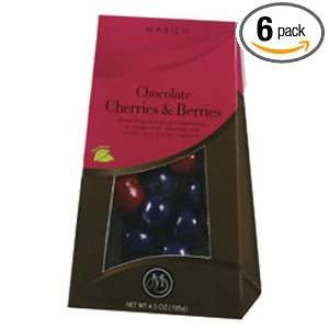 Marich Chocolate Cherry & Blueberry, 4.5 Ounce Boxes (Pack of 6)