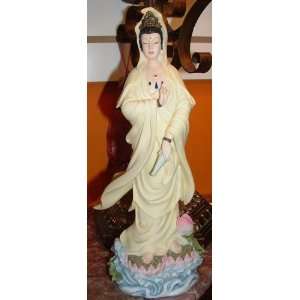  Buddhist Buddha Kuan Yin Collectible Figurine Statue 