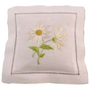  Floral Motif hand embroidered refillable linen French 