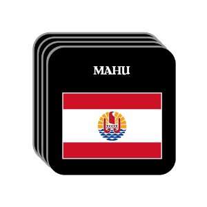  French Polynesia   MAHU Set of 4 Mini Mousepad Coasters 