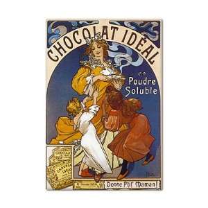   Ideal Chocolate Advertising Art Fridge Magnet 