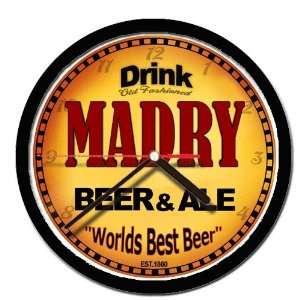  MADRY beer and ale cerveza wall clock 