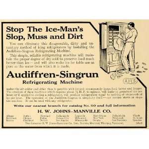  Ad Audiffren Singrun Refrigerating Machine Cooling   Original Print Ad