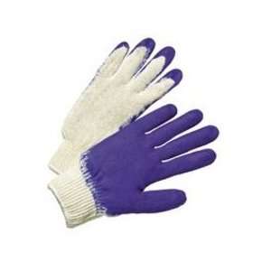 Anchor Brand 6040 Economy Knit Gloves Blue Latex Coated   Mens (Pack 