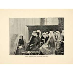  Print Lutheran Communion Woman Veil Therese Schwartze Dutch Religion 