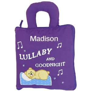 Lullaby and Goodnight Soft Book Embroidered Personalized Lullaby and 