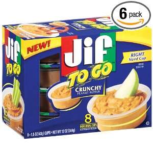 Jif To Go Crunchy Peanut Butter: Grocery & Gourmet Food