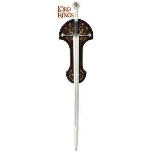  Anduril Sword with Plaque, from Lord of the Rings 