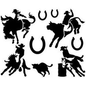 TANDY LEATHERCRAFT RODEO TRACING STENCIL DESIGN NEW  