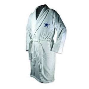    Dallas Cowboys White Heavy Weight Bath Robe: Sports & Outdoors