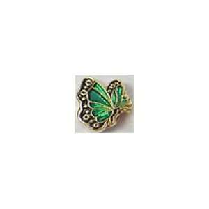    May Butterfly Birthstone Floating Charm for Heart Lockets Jewelry