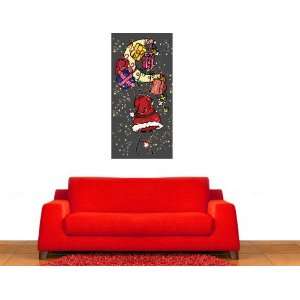  : Santa Wall Decal Sticker Mural By LKS Trading Post: Home & Kitchen