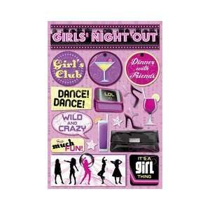  Girls Night Out Cardstock Stickers Electronics