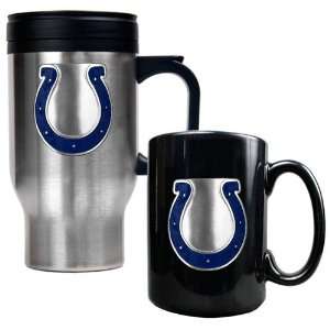  Indianapolis Colts NFL Travel Mug & Ceramic Mug Set 