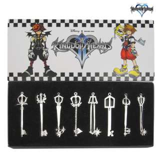 New Kingdom Hearts II 8 KEYBLADE Necklace Pendant NIB  