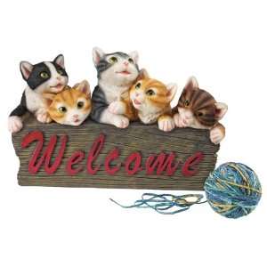  Kitten Kaboodle Cat Welcome Sign Patio, Lawn & Garden
