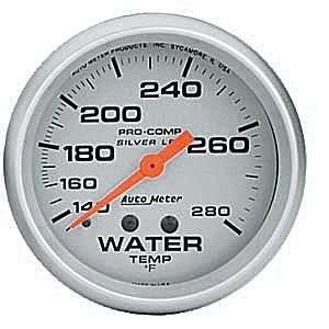  AutoMeter 2 5/8 Water Temp, 140 280F Lfg: Automotive