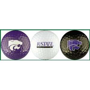  Kansas State University Wildcats Powercat Golf Balls 3 