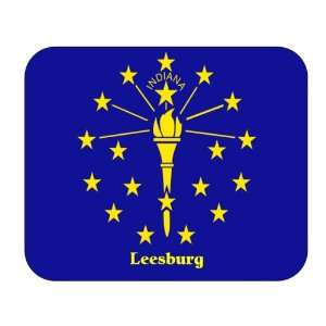  US State Flag   Leesburg, Indiana (IN) Mouse Pad 