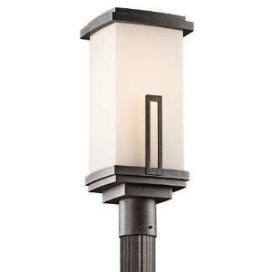 Kichler Lighting 49114AVI Leeds Light Outdoor Post Lantern, Anvil Iron 