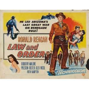 Law and Order Movie Poster (22 x 28 Inches   56cm x 72cm) (1953) Half 