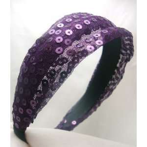  Purple Sequin Headband Beauty