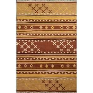   Hand Made Esme Kilim Brown wool area rug (8 x 10): Furniture & Decor