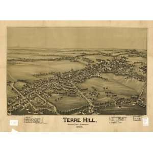 Historic Panoramic Map Terre Hill, Lancaster County 