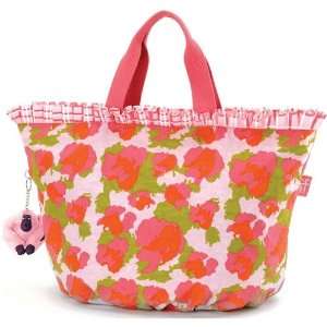  Kipling Madras Petal Frill S Basket Bag Purse Baby