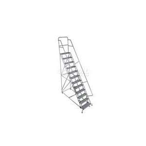  Grip 24W 12 Step Steel Rolling Ladder 20D Top Step: Home Improvement