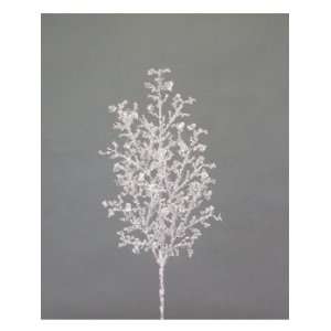 Club Pack of 12 Snow Drift Clear Iced Crystal Twig Christmas Floral 