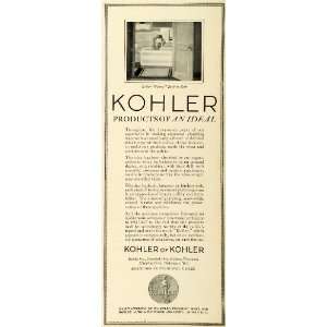  1920 Ad Kohler Viceroy Child Bath Bathtub Lavatory Sink Bathroom 