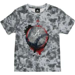  Atlanta Braves Grey Youth Battle Rattle T Shirt Sports 