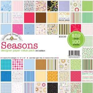  Doodlebug Design   Designer Paper Value Pack   Seasons 