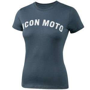  Icon Womens Retro T Shirt   Large/Navy: Automotive