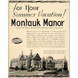 1938 Ad Montauk Manor Resort Hotel Long Island OBrien 