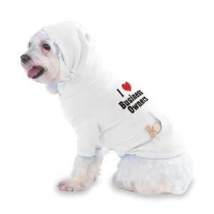  I Love/Heart Business Owners Hooded T Shirt for Dog or Cat 