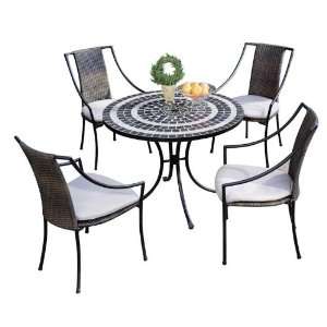  Home Styles Furniture Delmar 5 Piece Outdoor Dining Set 