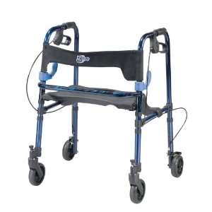 Clever Lite Walker with Seat and Loop Locks and 5 Inch Wheels   Drive 