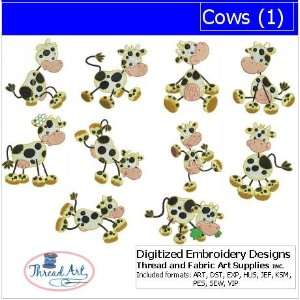  Digitized Embroidery Designs   Cows(1) Arts, Crafts 