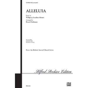  Alleluia Choral Octavo Choir Music by Wolfgang Amadeus Mozart 