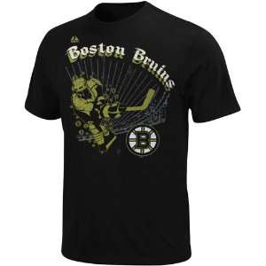   Boston Bruins Youth Slash Play T Shirt   Black
