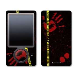  Crime Scene Design Zune 30GB Skin Decal Protective Sticker 