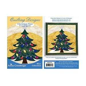   Christmas Tree Crazy Quilt (50 Designs) Arts, Crafts & Sewing