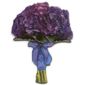 Hydrangea Bouquet Flower Die Cut Photographic Magnet  