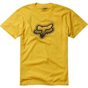  Fox Racing Fade Head T Shirt   2X Large/Yellow: Automotive