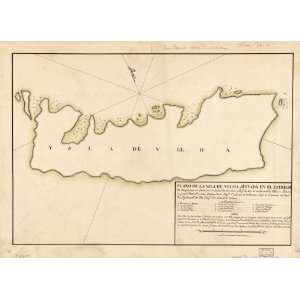  1792 map of Chile, Santa Ines Island
