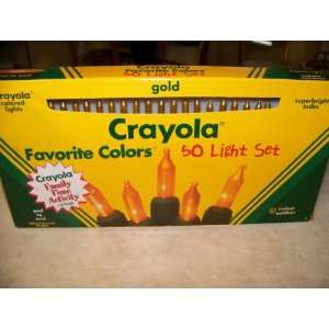 Crayola Favorite Colors 50 bulb end to end Light Set   Indoor Outdoor 